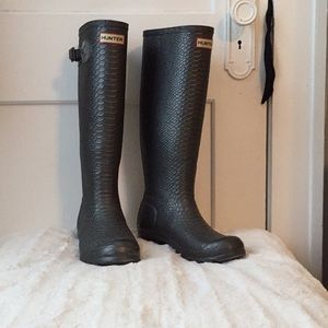 Hunter tall rain boots